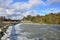 Weir and Lock on a river