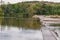 Weir in the River Ardeche in France