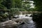 Weir in the river Darwen.