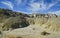 Weird sandstone formations created by erosion at Ah-Shi-Sle-Pah Wilderness Study Area in San Juan County near the city of