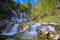 Weissbach waterfall near Inzell in the bavarian alps, Chiemgau