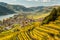 Weissenkirchen Wachau Austria in autumn colored leaves and vineyards