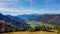 Weissensee - An idyllic, autumn view on a lake in Alps