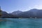 Weissensee - Scenic view of east bank of alpine lake Weissensee in Gailtal Alps, Carinthia, Austria