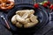 Weisswurst, white sausage of minced veal and  pork