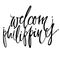 Welcom Philippines Palawan hand lettering design for posters, t-shirts, cards, invitations, stickers, banners. Vector.