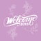 Welcome 2016 floral flower happy new year violet girly