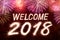 Welcome 2018 Sparkle firework