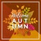 Welcome Autumn Poster Template Design