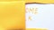 Welcome back. Revealing text covered with yellow paper
