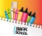 Welcome back to school background for shopping promotion with stationery for kids education