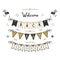 Welcome Back to School birds and bunting banner on white background