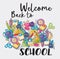 Welcome back to school doodle clip art