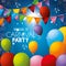 Welcome carnival party balloons colors garlands