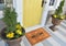 Welcome door Mat on a White Background Placed outside door