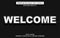 Welcome editable text effect