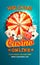 Welcome flyer for casino online.