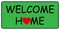 Welcome home on green