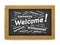 Welcome International Chalkboard