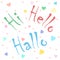 Welcome meeting and greeting. Hi. Hello. Hallo