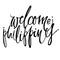 Welcome philippines hand lettering design for posters