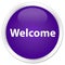 Welcome premium purple round button