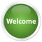 Welcome premium soft green round button