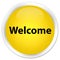 Welcome premium yellow round button