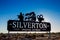 Welcome road sign on entrance to historical town of Silverton located near Broken Hill in