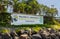 Welcome sign at cruise terminal, Puerto Quetzal, Guatemala