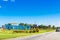 Welcome sign at the entrance to the city Varadero for tourists in Varadero Cuba - Serie Cuba