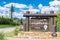 Welcome sign at the entrance to Glacier National Park