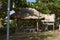 Welcome Sign at the Galera Point Toco Lighthouse and a Carat Shed, Toco, Trinidad and Tobago, West Indies