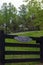 Welcome sign at the gate at the farm in the country.