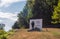 Welcome sign near the Rip Van Winkle Bridge