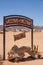 Welcome Sign of Solitaire, Town in Namibia