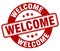 welcome stamp. welcome label. round grunge sign