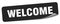 welcome sticker. welcome label