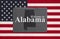 Welcome to Alabama message with flag
