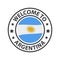 Welcome to Argentina. Collection of welcome icons.