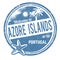 Welcome to Azore Islands sign or stamp