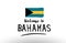 welcome to bahamas country flag logo card banner design poster