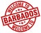 welcome to Barbados stamp