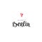 Welcome to Berlin. Hand drawn lettering and modern calligraphy.