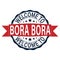 Welcome to Bora Bora Stamp. Philippines Logo Icon Symbol Design. Badge Vector Retro Label