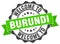 Welcome to Burundi seal
