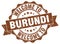 Welcome to Burundi seal