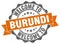 Welcome to Burundi seal