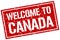 welcome to Canada stamp