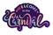 Welcome to the Carnival text as logotype, badge, patch and icon